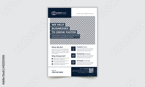 Creative corporate modern business flyer template design