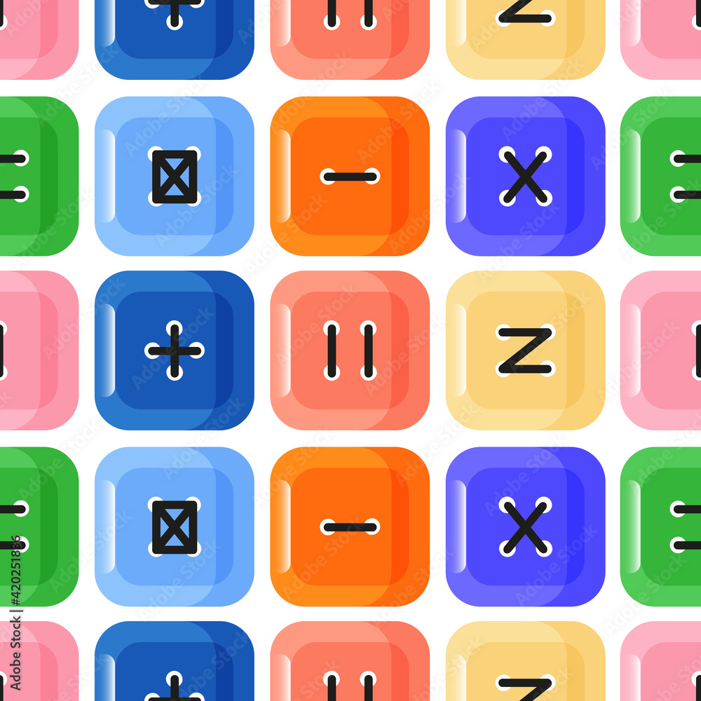 Seamless pattern with clothing buttons. Seamless pattern with clothing buttons.
