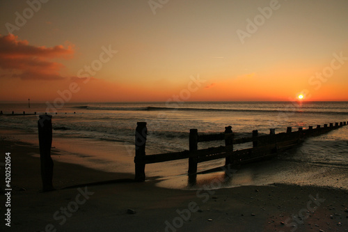 sunset at the beach