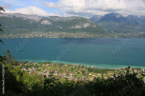 Le Lac d'Annecy, Vue du Semnoz	 photo