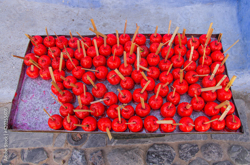 Tomatoes on streets of Chefchaouen, Morocco © Michal