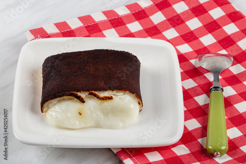 Turkish Traditional Desert Kazandibi. Milk Pudding. photo