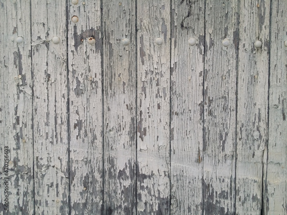 clôture en bois avec peinture écaillée. Texture clôture en bois avec peinture écaillée. Texture