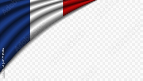 France Flag Vector Closeup Illustration