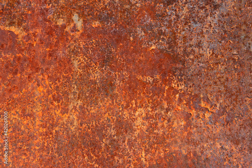 rusty metal floor 