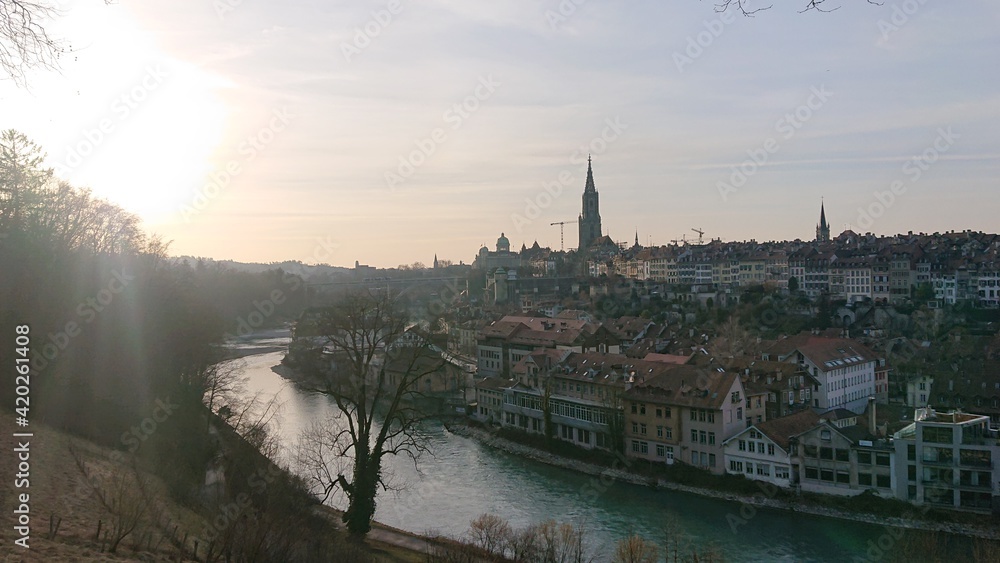 Fototapeta premium Landscape of Bern, the capital of Switzerland
