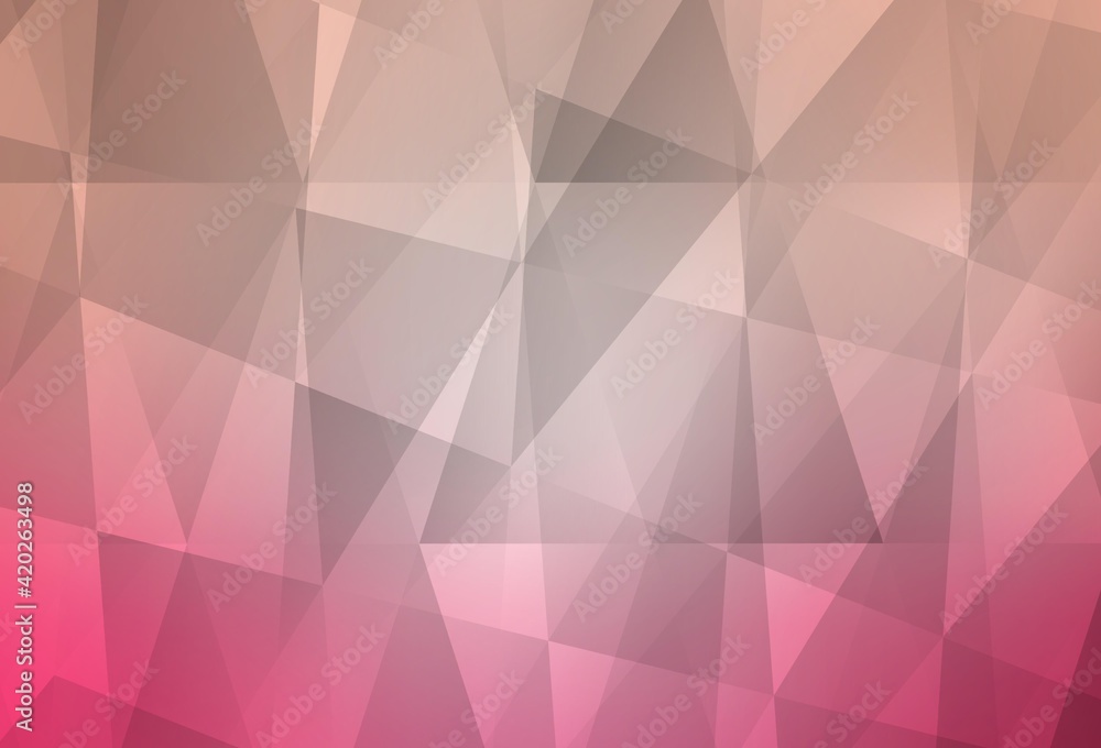 Light Pink vector low poly layout. Light Pink vector low poly layout.