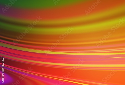 Light Orange vector blurred shine abstract texture.