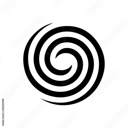 Set of spiral and swirls logo design elements, icons, symbols, and signs.