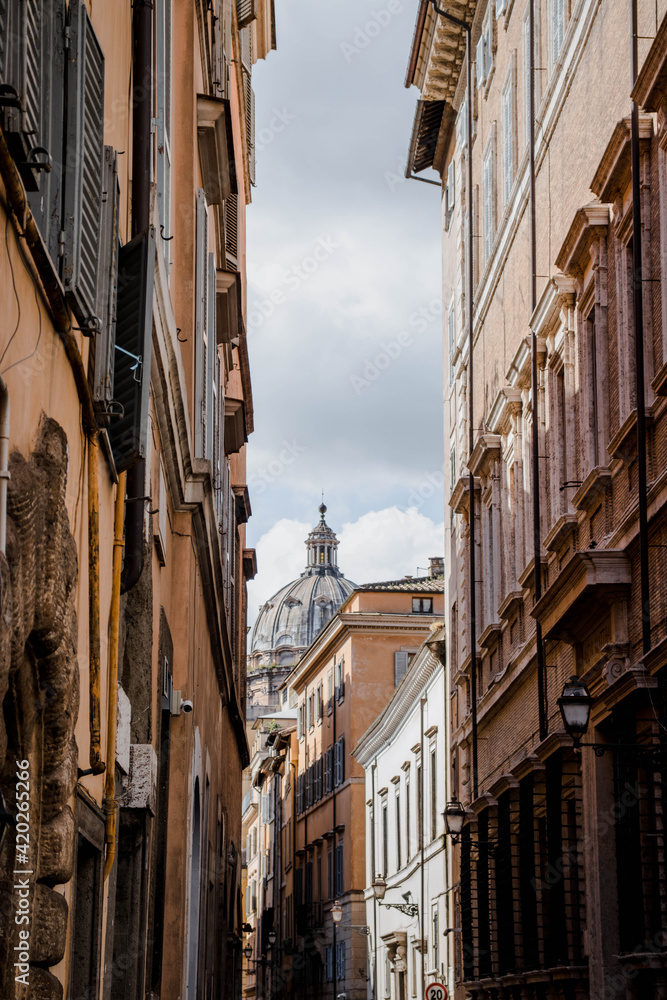 Narrow roman street