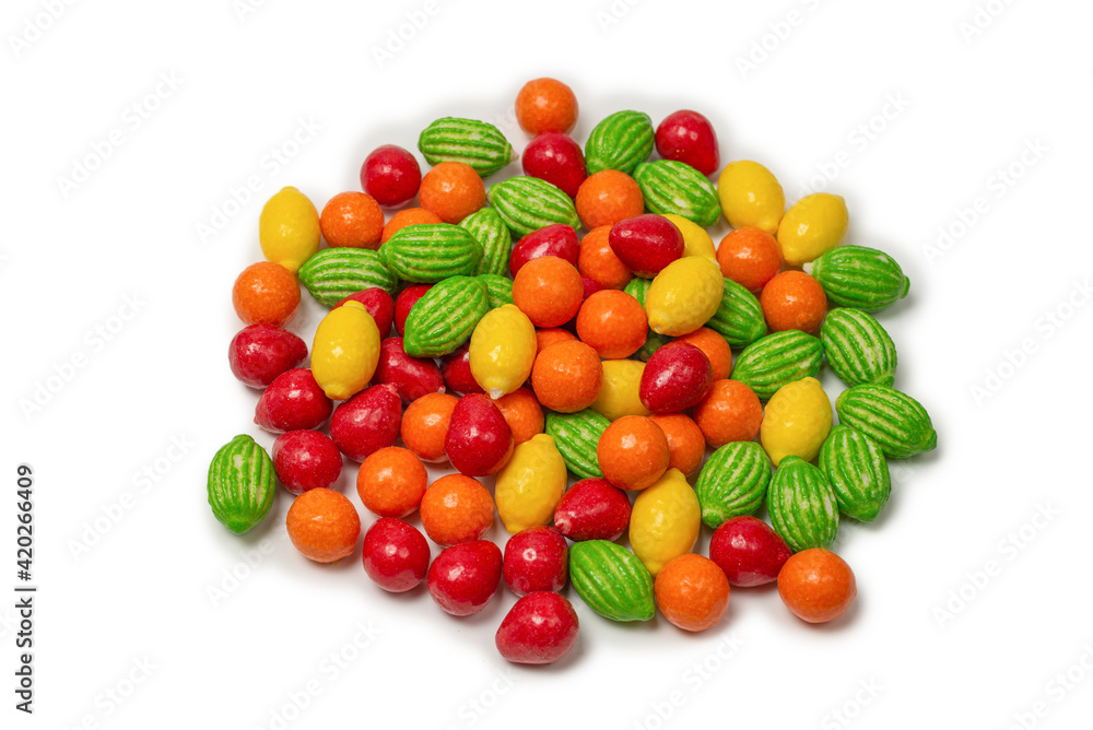 Chewing gums isolated on white background. Chewing gums isolated on white background.