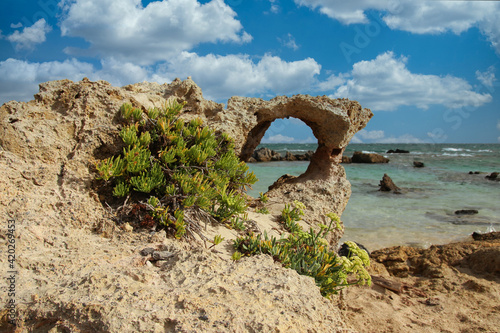 Elafonissi Beach with pink sand - Crete  Greece