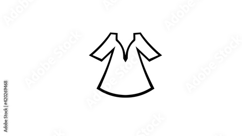 Creative Caftan Clothing Logo Vector