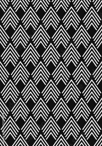 vector modern white chevron lines on black background for brochure banner and publication