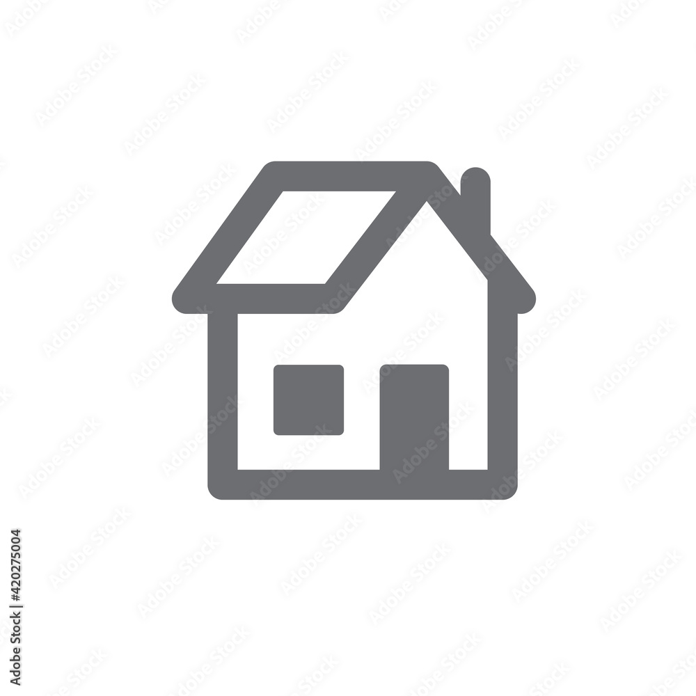 House vector icon. Home pictogram.