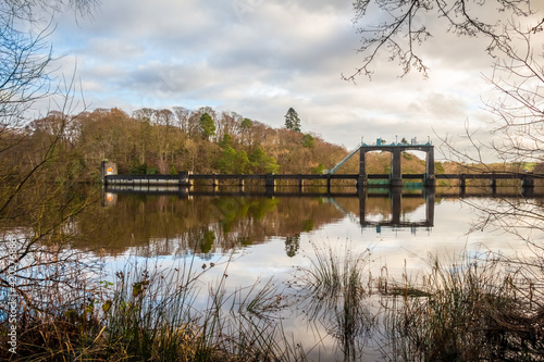 Earlstoun Loch and Dam on the Galloway Hydro Electric Scheme, Dalry, Galloway,
