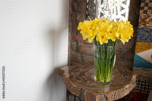 daffodils in a vase