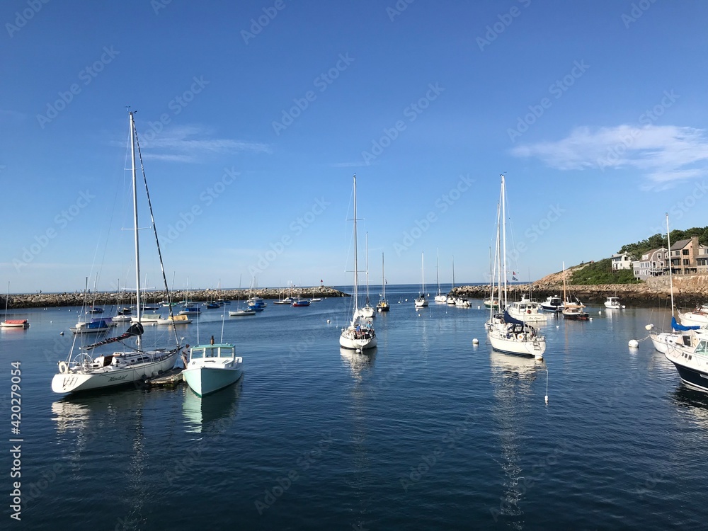 Obraz premium boats in the harbor