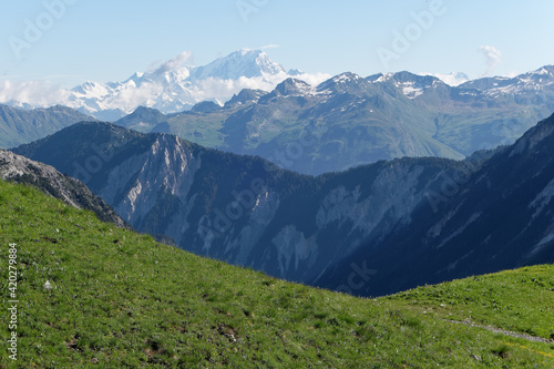 Mont Blanc seen from the Parc de la Vanoise