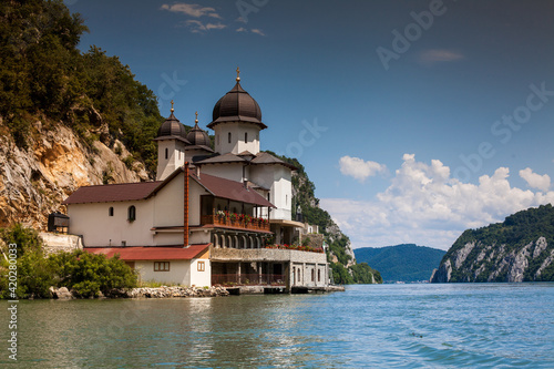 The Monastery at the Iron gates national park, between Serbia and Romania