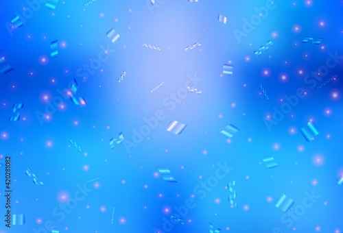 Light BLUE vector layout in New Year style.