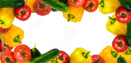 Various vegetables with copy space