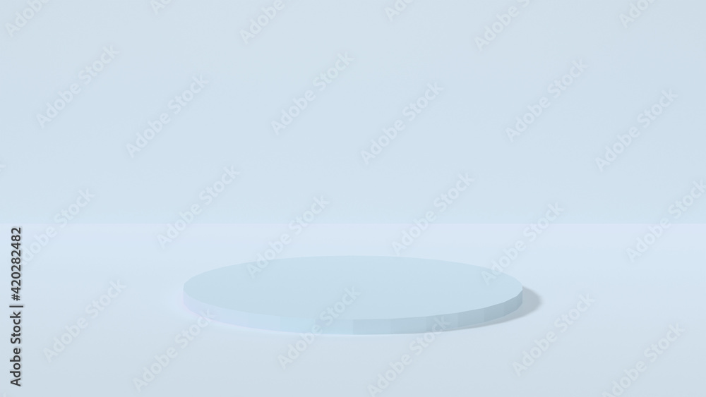 Blue Background 3D rendering geometric shapes abstract minimal background with podium. Product display Minimal design, showcase, banner, cream, fashion, luxury, cosmetic ads. Podium or platform Blue Background 3D rendering geometric shapes abstract minimal background with podium. Product display Minimal design, showcase, banner, cream, fashion, luxury, cosmetic ads. Podium or platform