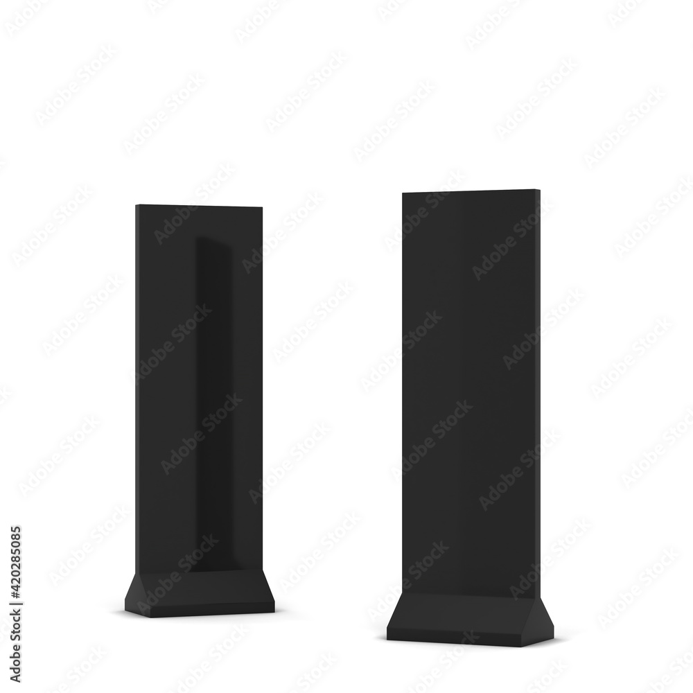Blank display stand for advertising mockup Blank display stand for advertising mockup