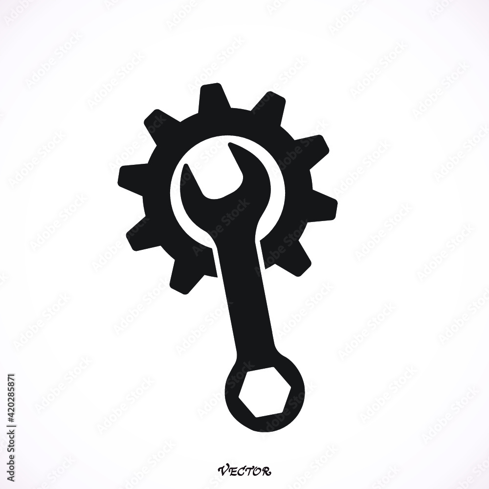 Service Tools vector icon. Service Tools vector icon.