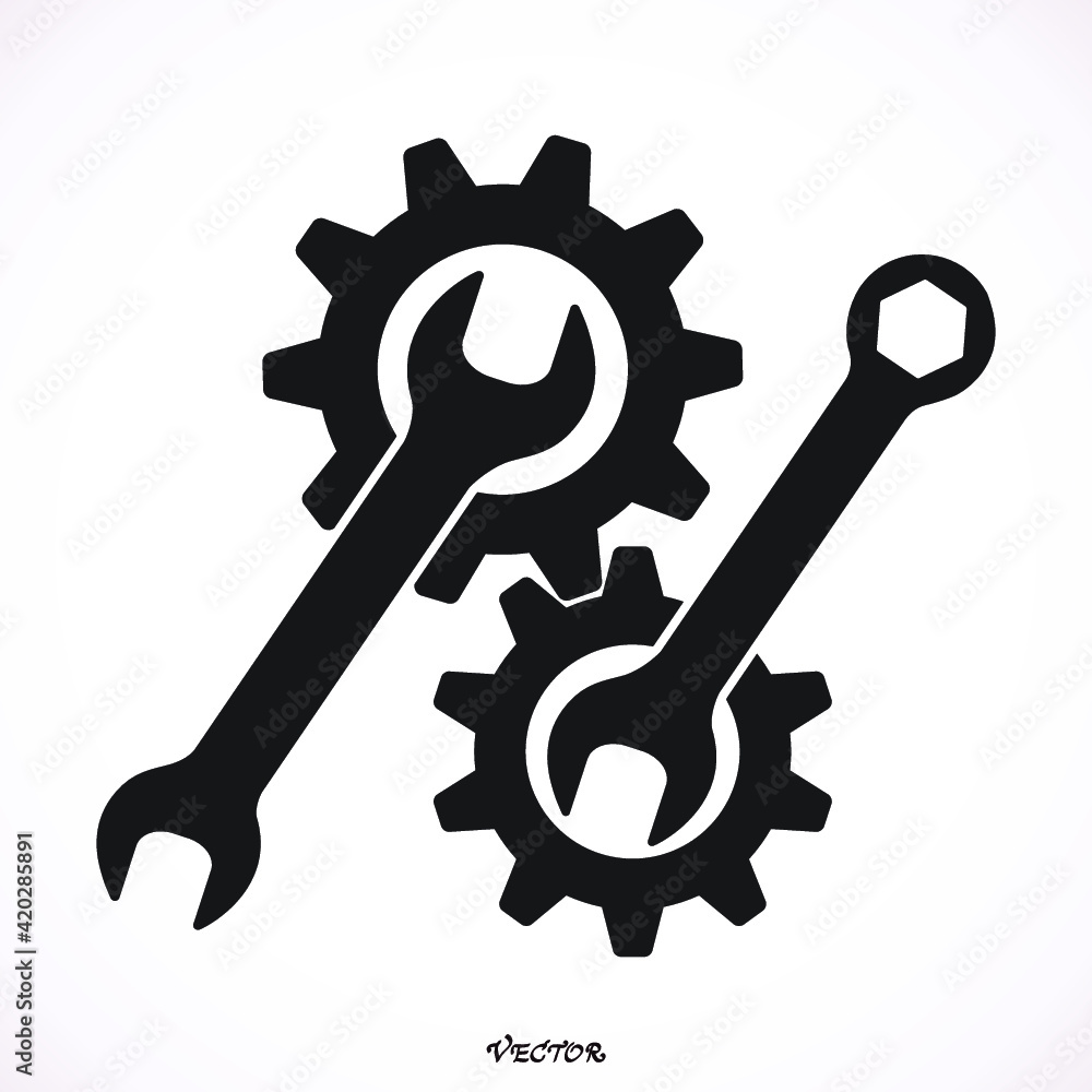 Service Tools vector icon. Service Tools vector icon.