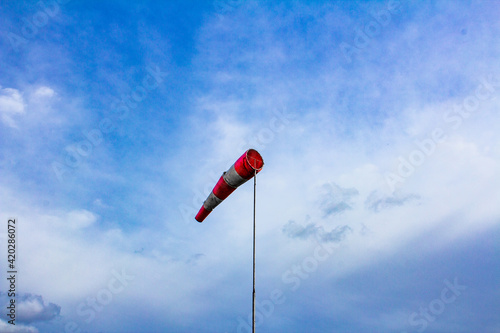 old flagpole at the abandoned airport
