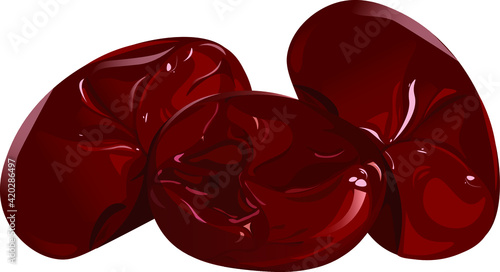Soft Jujube Vector Illustration