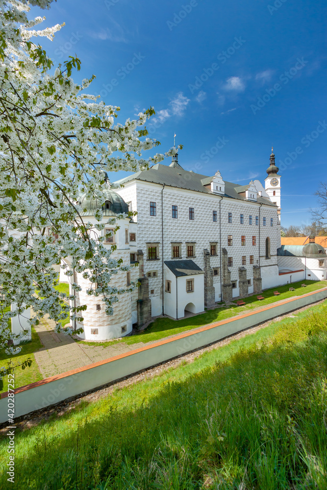 Renaissance castle in town Pardubice