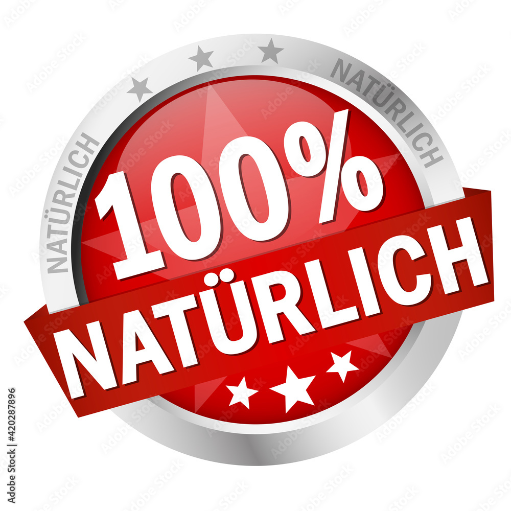 Button with Banner 100% natürlich (in german) Button with Banner 100% natürlich (in german)