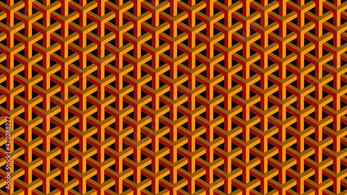 Illustrator of Hexagon Geometric Pattern and Design