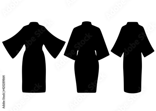 Womens kimono robes in a set.