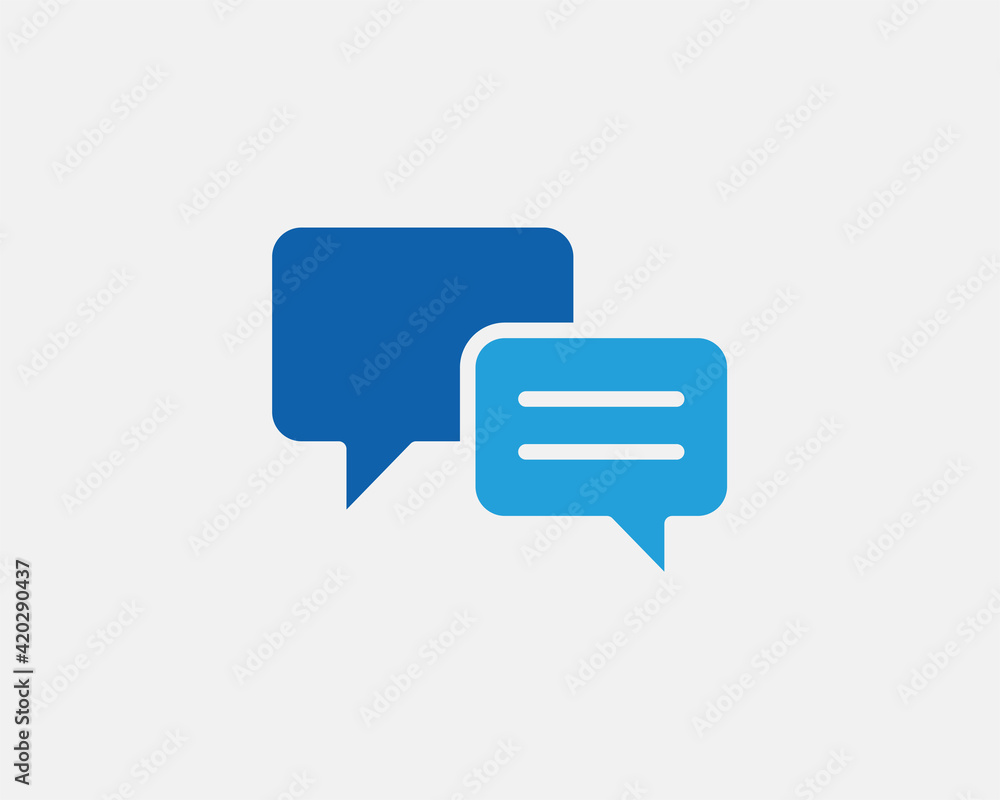 Chat icon vector design element. Talk bubble speech sign. Dialogue balloon. Chat icon vector design element. Talk bubble speech sign. Dialogue balloon.