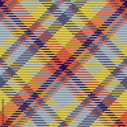 Seamless pattern of scottish tartan plaid. Repeatable background with check fabric texture. Vector backdrop striped textile print.