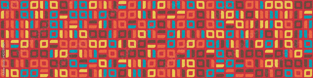 Abstract Geometric Pattern generative computational art illustration