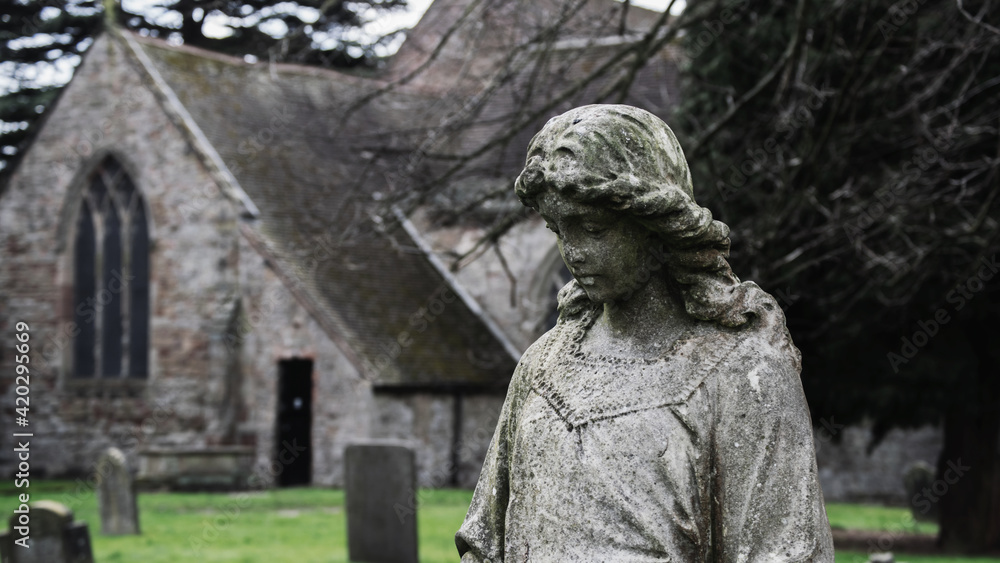 Statue in the Churchyard