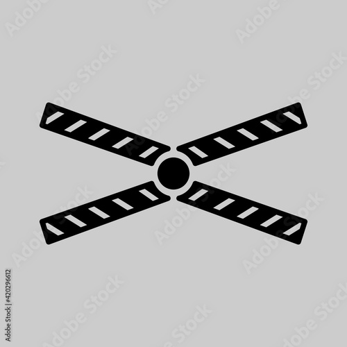 Drone flat icon. Helicopter symbol. icon. Logo design element