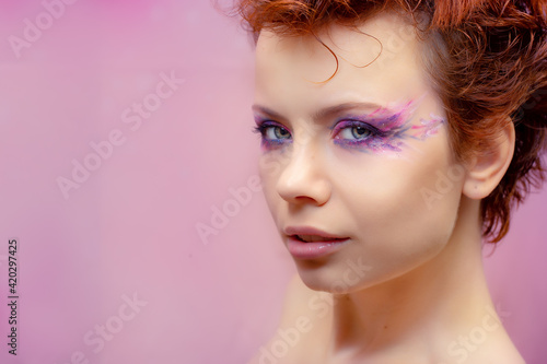 art makeup pink