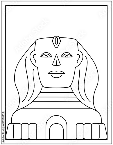 
An egyptian karnak temple colouring page

