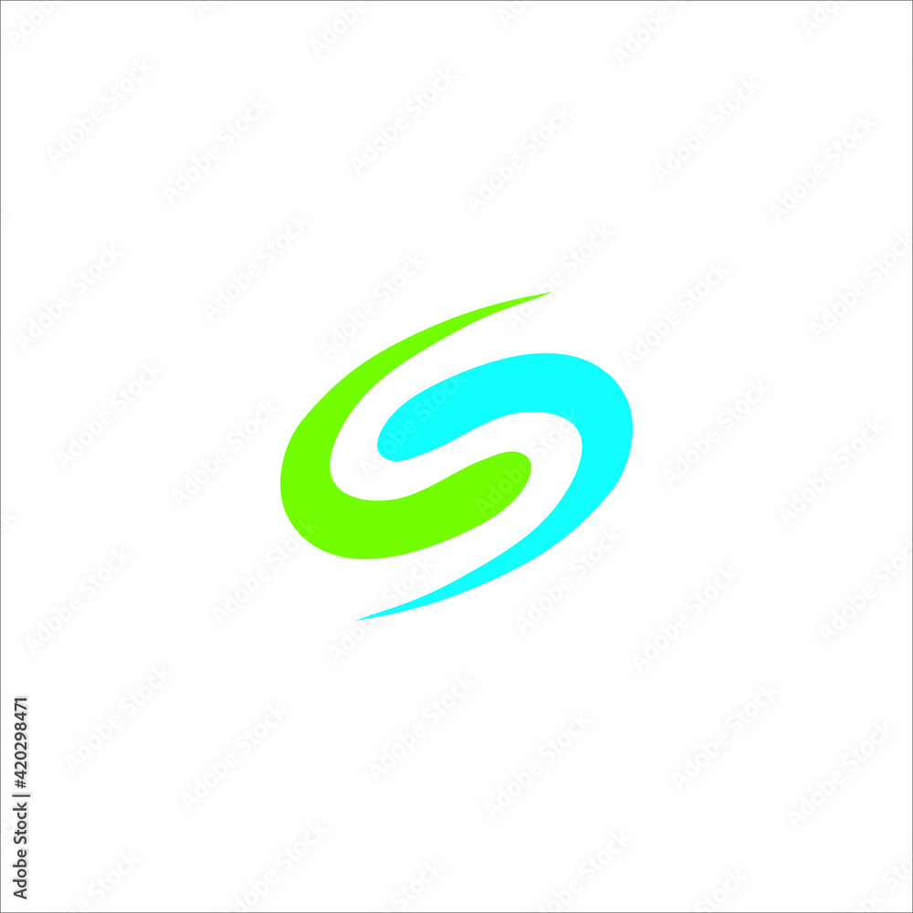 Naklejka premium This is creative latter S logo design