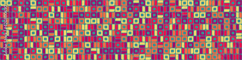 Abstract Geometric Pattern generative computational art illustration