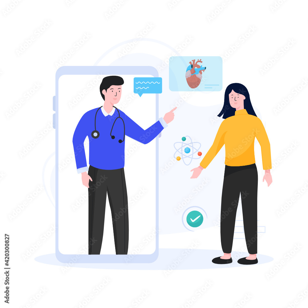 Flat editable illustration of virtual dialogue
Flat editable illustration of virtual dialogue