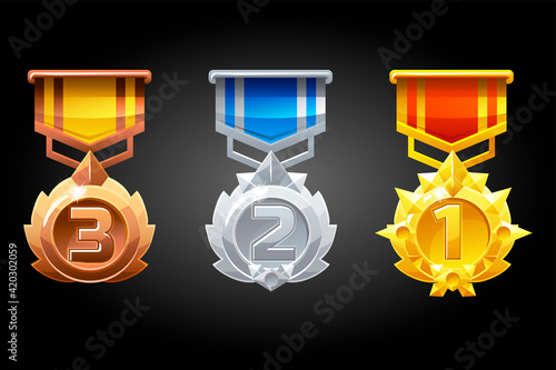 Ranked medals are silver, bronze and gold for the game.