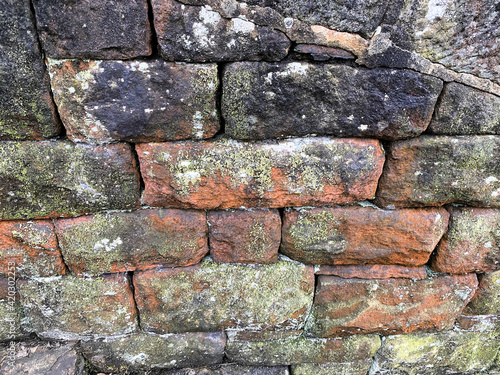 Old windswept dry stone wall, near to the, Butterley Reservoir, Marsden, Huddersfield, UK photo