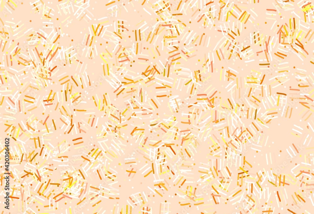 Light Red, Yellow vector layout with flat lines, dots. Light Red, Yellow vector layout with flat lines, dots.