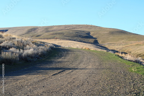 Gravel Road in the hillside